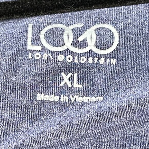 Logo Lori Goldstein Womens Cardigan Size XL Rayon & Spandex Blue With Pockets - Picture 4 of 9